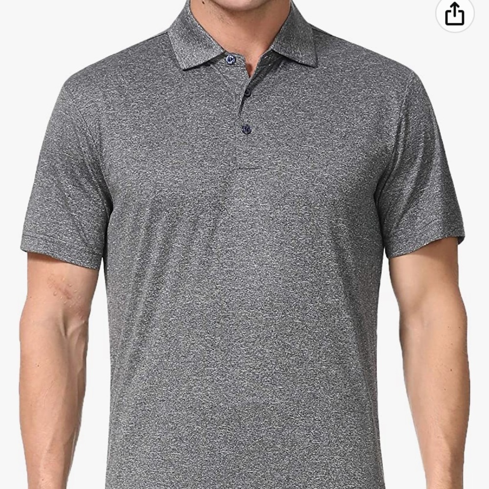 Dark grey golf shirt